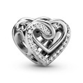 Pandora Sparkling Entwined Hearts Charm Damen