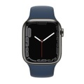 Apple Watch Series 7 GPS + Cellular 41mm Graphite Blue Sport Band Smartwatch
