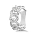 Silver Spirit Chain Link Ring Damen