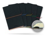AURORA Notizbuch Softcover A5 2396TESJ schwarz/ gelb, liniert 192 S.