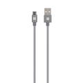Skross USB-Kabel USB 2.0 USB-A Stecker 1.20 m Space Grau Rund, Flexibel, Stoff-Ummantelung SKCA0010A-M120CN