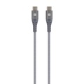 Skross USB-Kabel USB 2.0 USB-C? Stecker 2.00 m Space Grau Rund, Flexibel, Stoff-Ummantelung SKCA0018C-C200CN