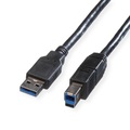 ROLINE USB 3.0 Kabel, Typ A-B 3,0m