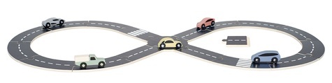 JABADABADO Strassenset W7231 Holz