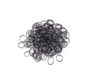 Trisa Mini Rasta-Haargummis schwarz 10 mm 250 Stk.