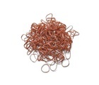 Trisa Mini Rasta-Haargummis braun 10 mm 250 Stk.