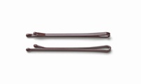 TRISA, Trisa Haarklemmen glatt lackiert 55mm braun 250 Stk.