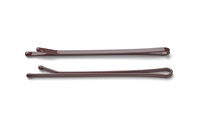 TRISA, Trisa Haarklemmen glatt lackiert 65mm braun 250 Stk.
