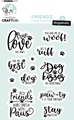 Sizzix, SIZZIX Klarischtstempel Friendz STAMP166 10.5x14.8x0.4cm