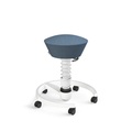Aeris, AERIS Sitzhocker Swopper 102HBSTWHWHC weiss/blau, mit Rollen