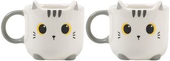 I-TOTAL Espressotassen 2er Set XL2520D White Cat
