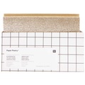 Karten- und Umschlagset Glitter, Gold 8 Karten 250 g/m², 8 Umschläge 120 g/m²