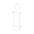 Ampri Halter für Hygienebeutel 130 x 380 x 55 mm weiss