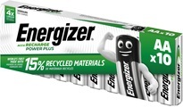 Energizer PowerPlus NiMH-Akku Mignon, 2000 mAh, 10er Pack