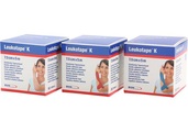 Leukotape K Pflasterbinde 5mx7.5cm blau (5 Stück)