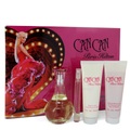 Can Can by Paris Hilton Gift Set -- 3.4 oz Eau de Parfum Spray + 3 oz Body Lotion + 3 oz Shower Gel + .34 oz Mini EDP Spray