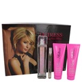 Paris Hilton Heiress by Paris Hilton Gift Set -- 3.4 oz Eau de Parfum Spay + .34 oz Mini EDP Pen Spray + 3 oz Body Lotion + 3 oz Shower Gel