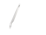 Rubis Wimpern Pinzette gebogen, weiss