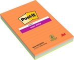 POST-IT Block Super Sticky 101x152mm 46453SSAN 3-farbig ass., liniert
