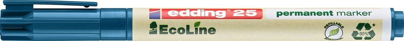 Edding e-25 EcoLine 4-25003 Permanentmarker Blau wasserfest: Ja