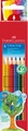 Faber-Castell Buntstifte-Set COLOUR GRIP mit 6 Farben im Kartonetui