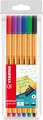 STABILO® Fineliner Etui mit 6 Farben in bunt