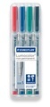 Staedtler 311 WP4 marker 4 pc(s) Black,Blue,Green,Red