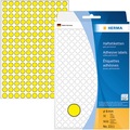 HERMA Vielzwecketiketten/Farbpunkte Ø 8 mm rund gelb Papier matt Handbeschriftung 5632 St.