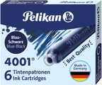 Pelikan, Pelikan Tintenpatrone 4001 Blau/Schwarz