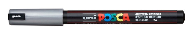 Uni-Ball uni POSCA PC-1MR Marker 1 Stück(e) Silber Rundspitze