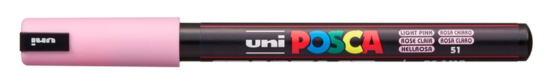 Uni Marker POSCA Softcolors 0.7 mm, Hellrosa