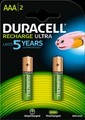 Duracell, Recharge Ultra Micro (AAA) NiMH Akku mit 850 mAh - 2 Stück