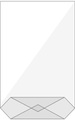 BÜROLINE Kreuzboden Beutel 120×225mm 423003 transparent 10