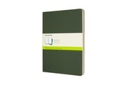 Moleskine Cahier Xlarge, 3er Set, Blanko, Kartoneinband Myrtengrün