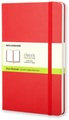 Moleskine classic, Large Size, Plain Notebook, red