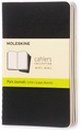 Moleskine Cahier A6, blanko, schwarz, 3er-Set