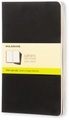 Moleskine Cahier A5, blanko, schwarz, 3er-Set