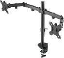 DELTACO GAM-040 - Tischmontage für zwei Monitoren (Schwarz)