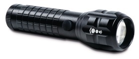 LED Taschenlampe Maul MAULkronos S, Leistung 3 W, 192 lm, bis 192 m, 3 bis 14 h, 3 Lichtstufen, IPX4, inkl. Batterien, Aluminium, schwarz