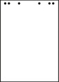 Landre, Landré Flipchart-Block, 5 Stück, aus 100% Recycling-Papier, blanko