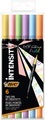 BIC Filzstift Intensity Dual Pastel Schwarz 0.7 mm