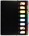 VIQUEL Organisationsmappe 998667 A4 1-8 schwarz/bunt