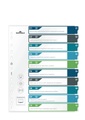Durable, Durable Register, A4+, mehrfarbig, 1-10, 679527