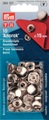 Prym Druckknopf Anorak, zum nachfüllen, silber 15 mm, Karte 10 Stk.