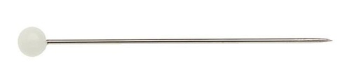 Prym Glaskopfstecknadeln, weiss 0.80 x 48 mm, Karton 300 g, Stahl