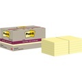 Post-it Super Sticky Recycelte Haftnotizen 47,6 x 47,6 mm Kanariengelb 70 Blatt 12 Blöcke