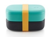 6x Lunch Box türkis, 19.2x10x11 cm