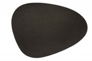 Cosy & Trendy, Tischset schwarz, Leder, 30.5x39 cm, oval