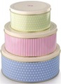 4x Guetzli-Dosen Set 3-tlg., Ø 25.5/22/17 cm