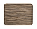Holztablett Weide dunkel rechteckig 36x28x1.5cm